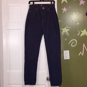 BDG high-waisted dark wash jeans